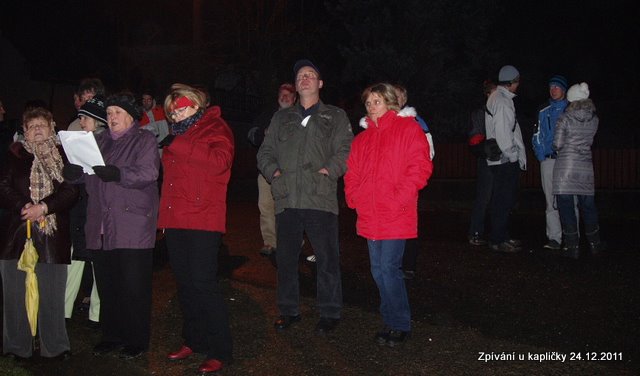 Vánoční zpívání u kapličky v Doubí 2011