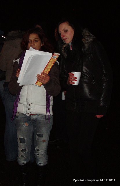 Vánoční zpívání u kapličky v Doubí 2011